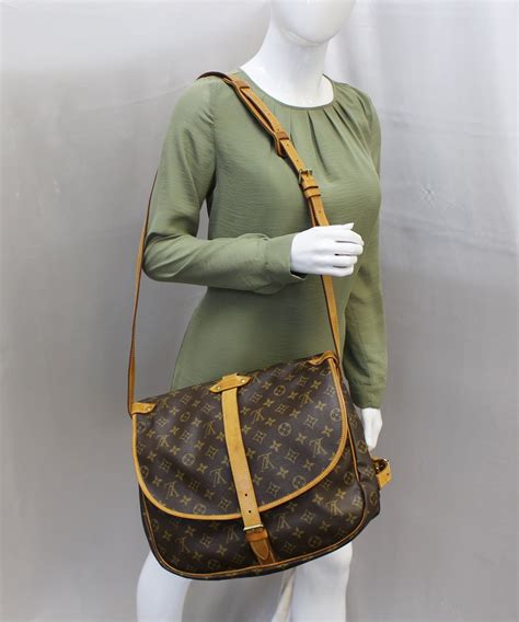 lv saumur 35 size|LOUIS VUITTON Monogram Saumur 35 1521048 .